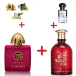 Fragrance World Abraaj Carmine + My Perfumes Love More Worry Less + Otoori Jameela + 3 мини парфюмни масла