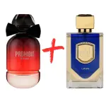 Fragrance World Prohibit Rouge и Lattafa Liam Blue Shine 